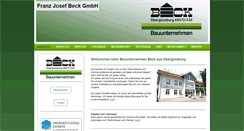 Desktop Screenshot of beck-bauunternehmen.de