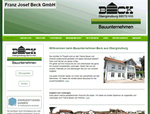 Tablet Screenshot of beck-bauunternehmen.de